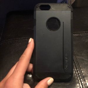 Spigen black iPhone 8/7/6s/6 phone case